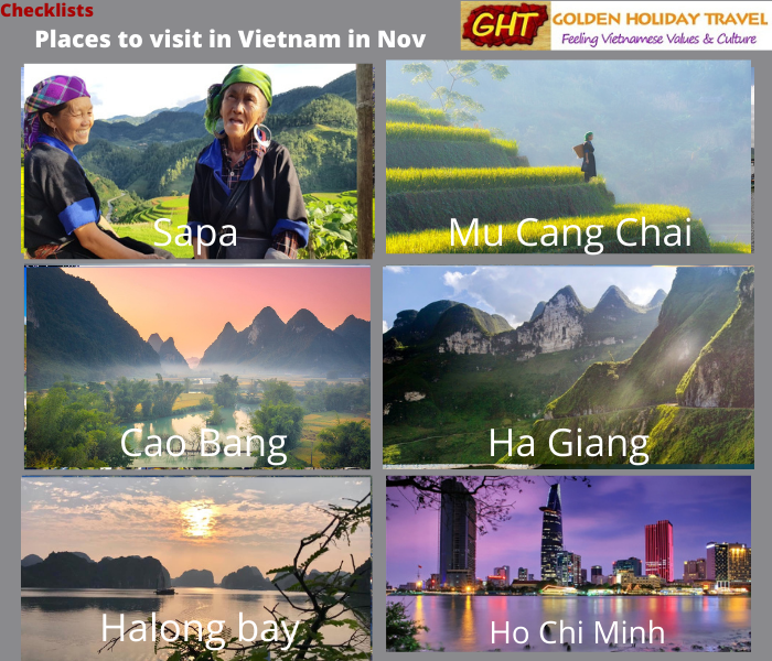 Vietnam places to visit in November